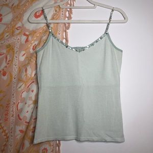 DKNY CITY Seafoam Green Seashell Cami
